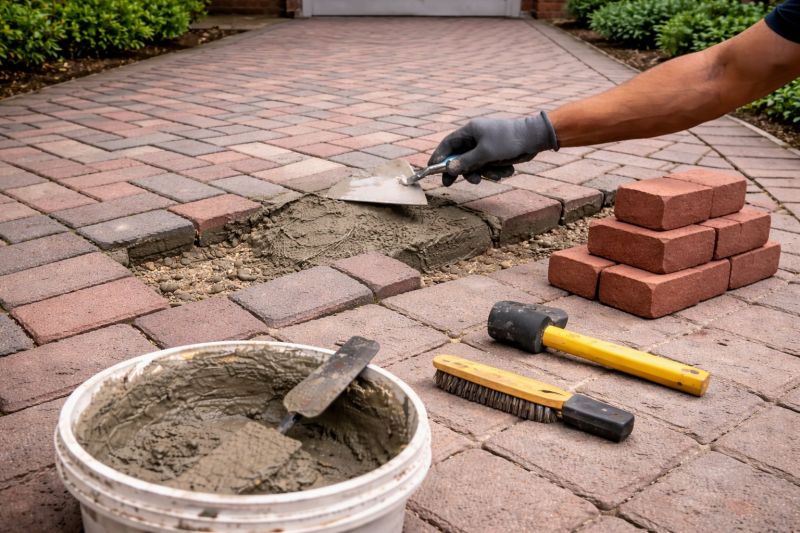 Brick Hardscape Repair in West Fargo, ND
