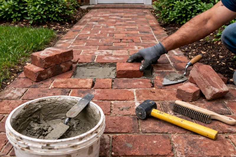 Brick Pathway Repair in West Fargo, ND
