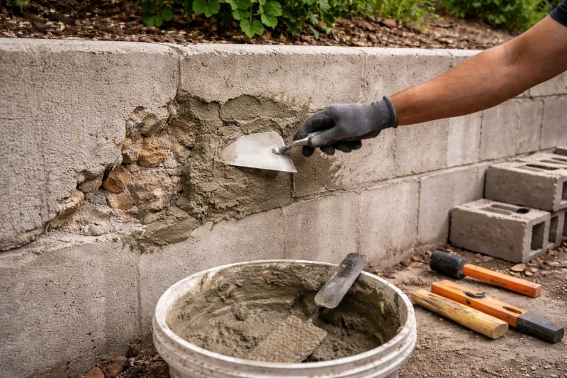 Brick Retaining Wall Repair in West Fargo, ND