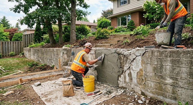 Brick Retaining Wall Repair in West Fargo, ND