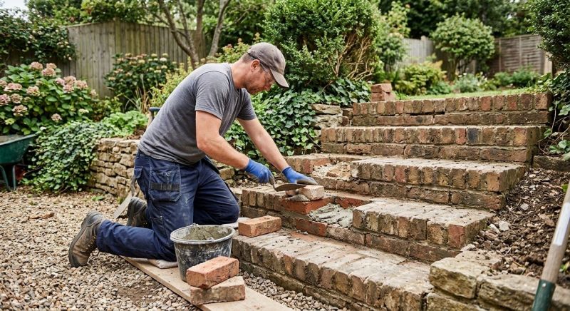 Brick Stairs Repair in Fargo, ND
