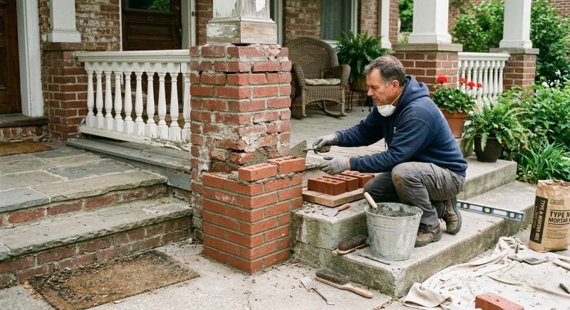 Brick Stairs Repair in Moorhead, MN
