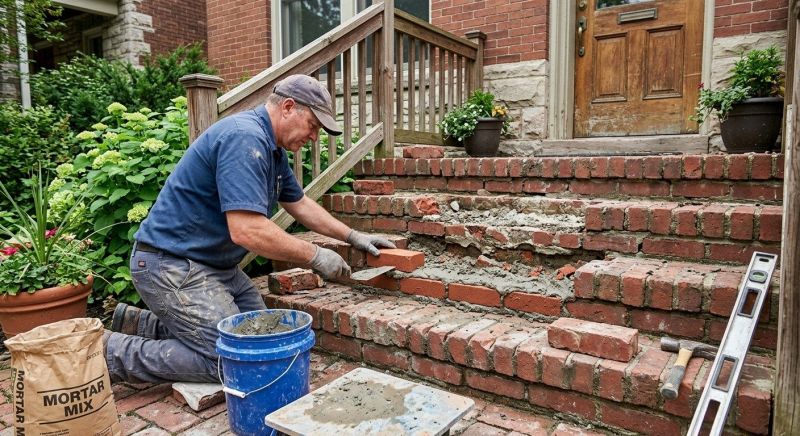 Brick Steps Repair in West Fargo, ND