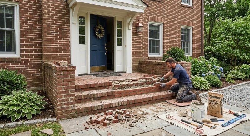 Brick Steps Repair in West Fargo, ND
