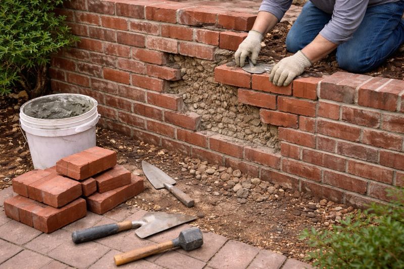 Brick Wall Repair in West Fargo, ND
