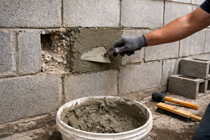 Cement Block Repair in West Fargo, ND