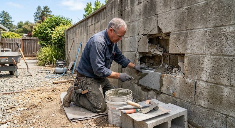 Concrete Block Repair in Casselton, ND