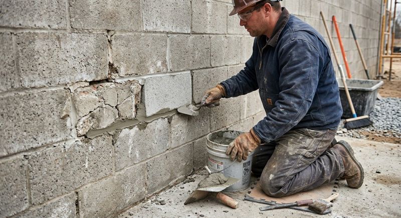 Concrete Block Repair in Moorhead, MN