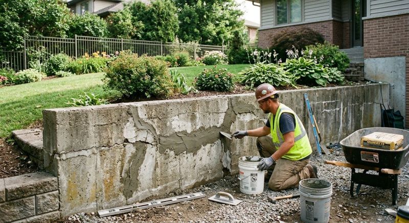 Retaining Wall Repair in West Fargo, ND