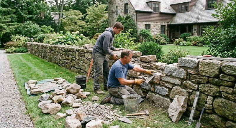 Rock Wall Repair in West Fargo, ND