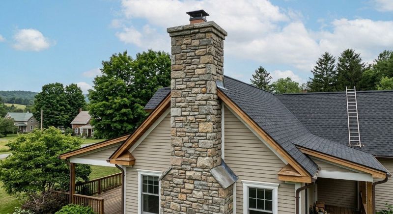 Stone Chimney Installation in West Fargo, ND