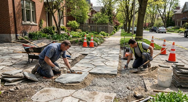 Stone Walkway Repair in West Fargo, ND