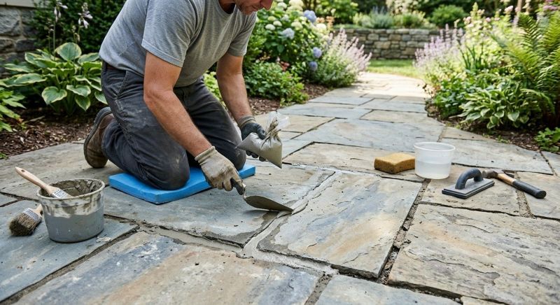 Stone Walkway Repair in West Fargo, ND
